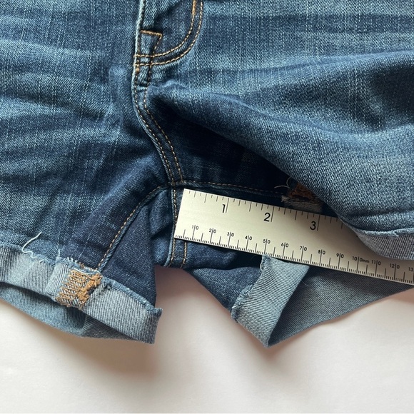 American Eagle Ne(x)t Level Stretch Hi Rise Shortie Denim Jean Shorts AE  Sz 4 - Picture 9 of 11